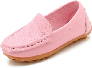 Toddler Shoes Toddler Little Kid Boys Girls Soft Slip On Loafers Dress Flat Shoes Boat Shoes Casual Rubber Sole Shoes