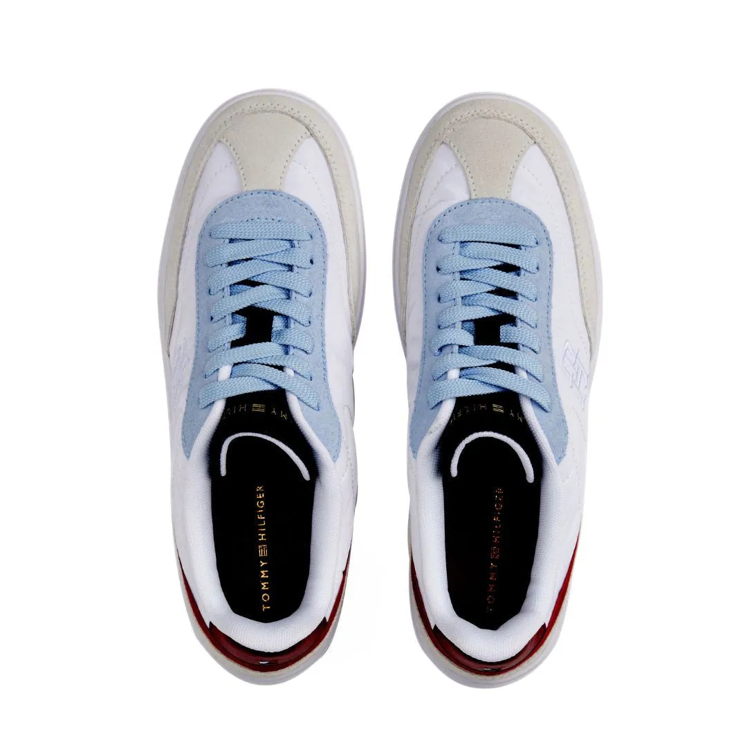 Tommy Hilfiger JHeritage Suede Trainers Women FW0FW08643-WHTBLU
