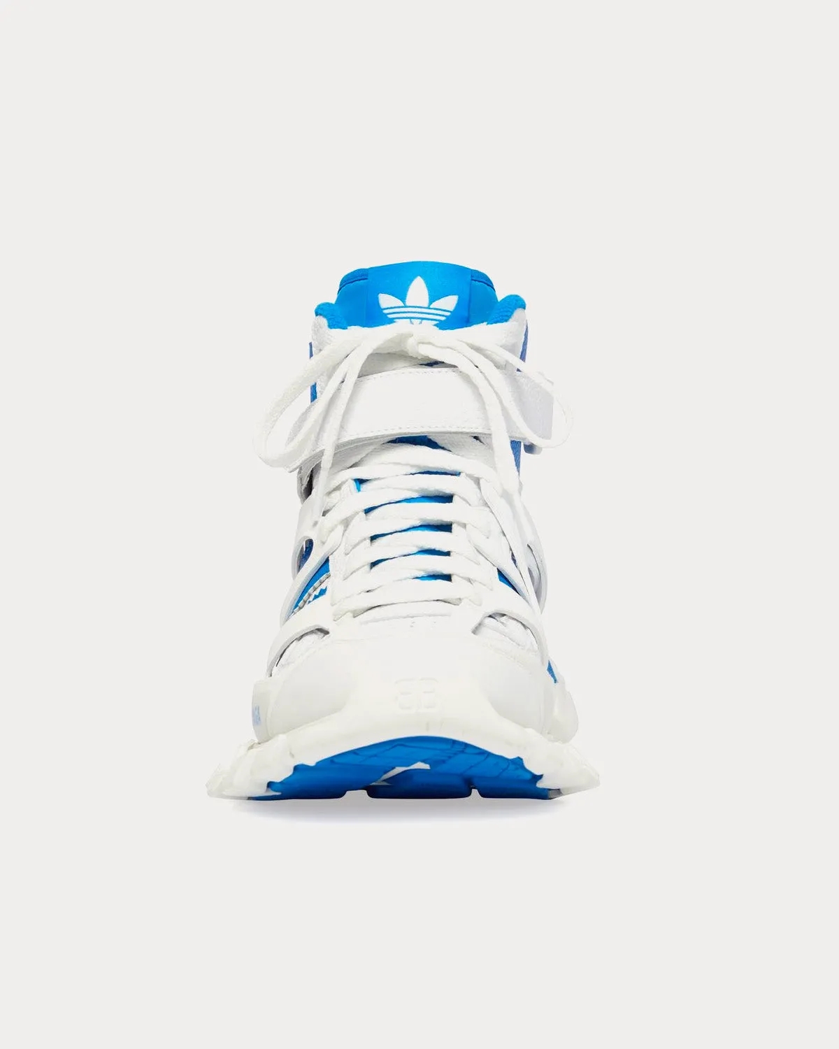 Track Forum White / Blue High Top Sneakers