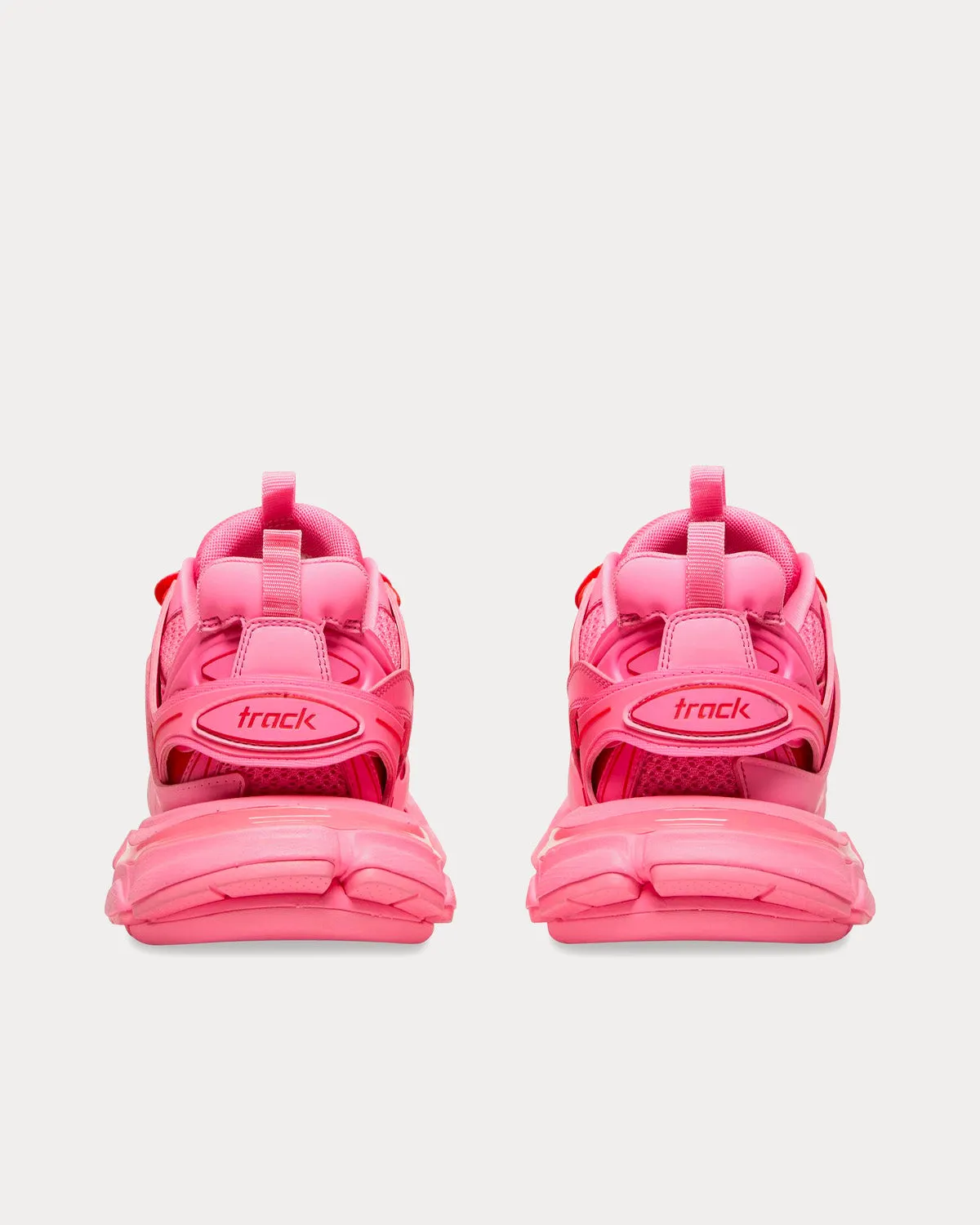 Track Mesh & Nylon Neon Pink Low Top Sneakers