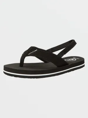 Victor Black Sandals (Little Kids)
