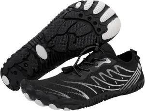 Water Hiking Shoes for Women Men, Unisex Grounded Footwear with Wide Toe Box & Non-Slip, Breathable Quick Dry Aqua Swim Shoes, Barefoot Sneakers for Walking Trail Running Swimming Outdoor