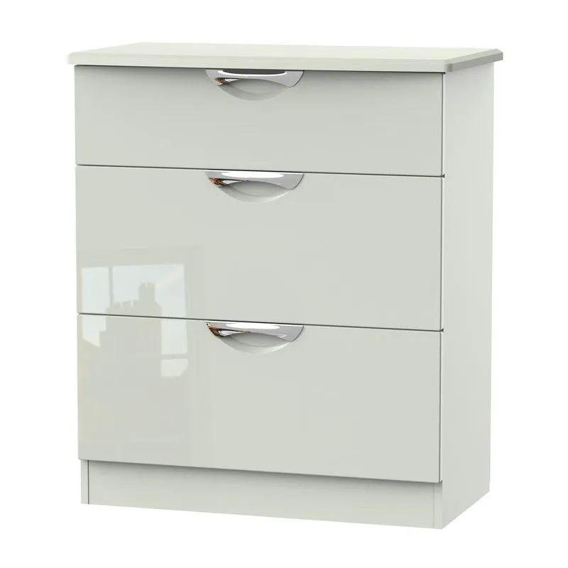 Weybourne Chest of Drawers Off-white 3 Drawers - 88.5cm