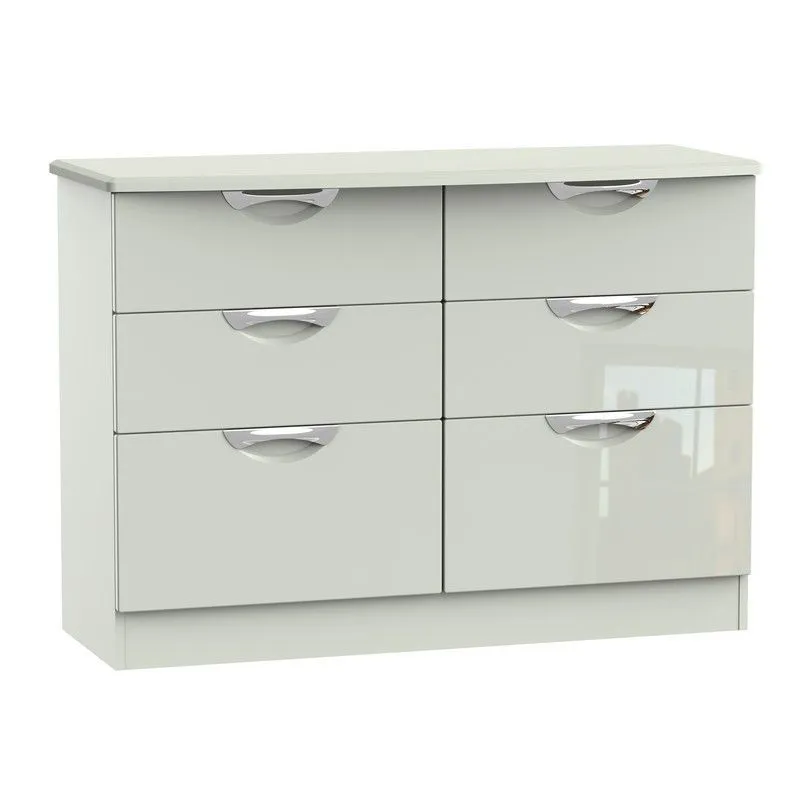 Weybourne Large Chest of Drawers Off-white 6 Drawers