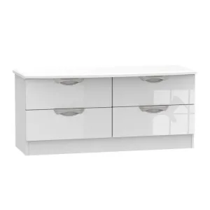 Weybourne Large Chest of Drawers White 4 Drawers