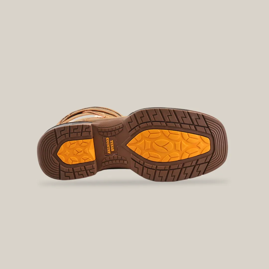 White Tan US Flag - Waterproof - Composite Toe