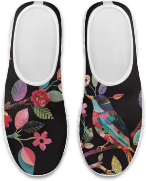 Women's Art Pattern Slip-On Sneakers Casual Low-Top Flat Dress Shoes Lightweight Soft Shoes Non-Slip Workout Holiday Shoes US Size 5.5-11.5