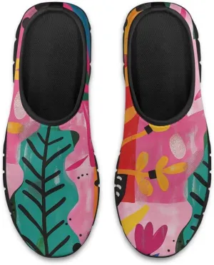 Women's Art Pattern Slip-On Sneakers Casual Low-Top Loafers Flat Shoes Lightweight Soft Shoes Non-Slip Workout Travel Shoes US Size 5.5-11.5