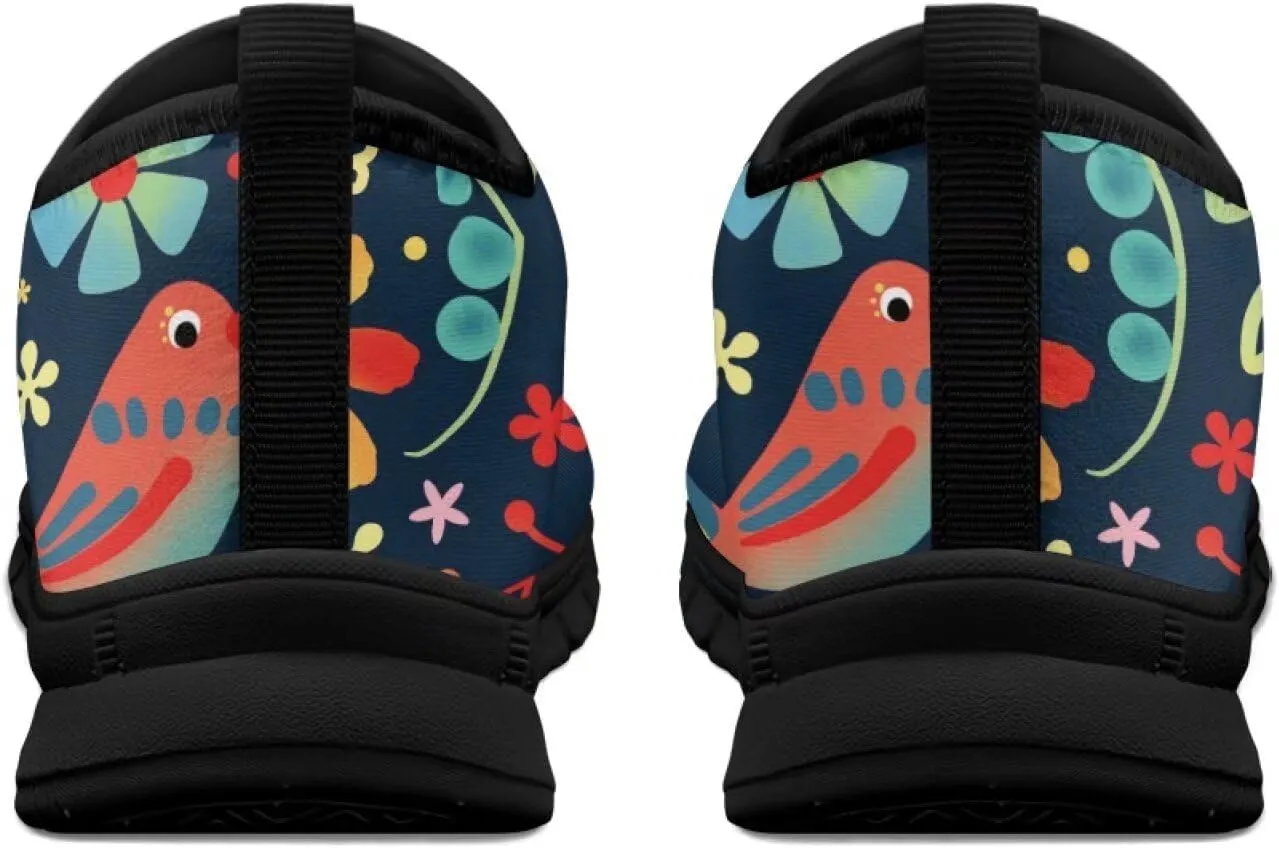 Women's Art Pattern Slip-On Sneakers Casual Low-Top Loafers Flat Shoes Lightweight Soft Shoes Non-Slip Workout Travel Shoes US Size 5.5-11.5