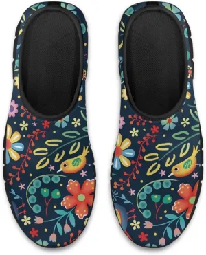 Women's Art Pattern Slip-On Sneakers Casual Low-Top Loafers Flat Shoes Lightweight Soft Shoes Non-Slip Workout Travel Shoes US Size 5.5-11.5
