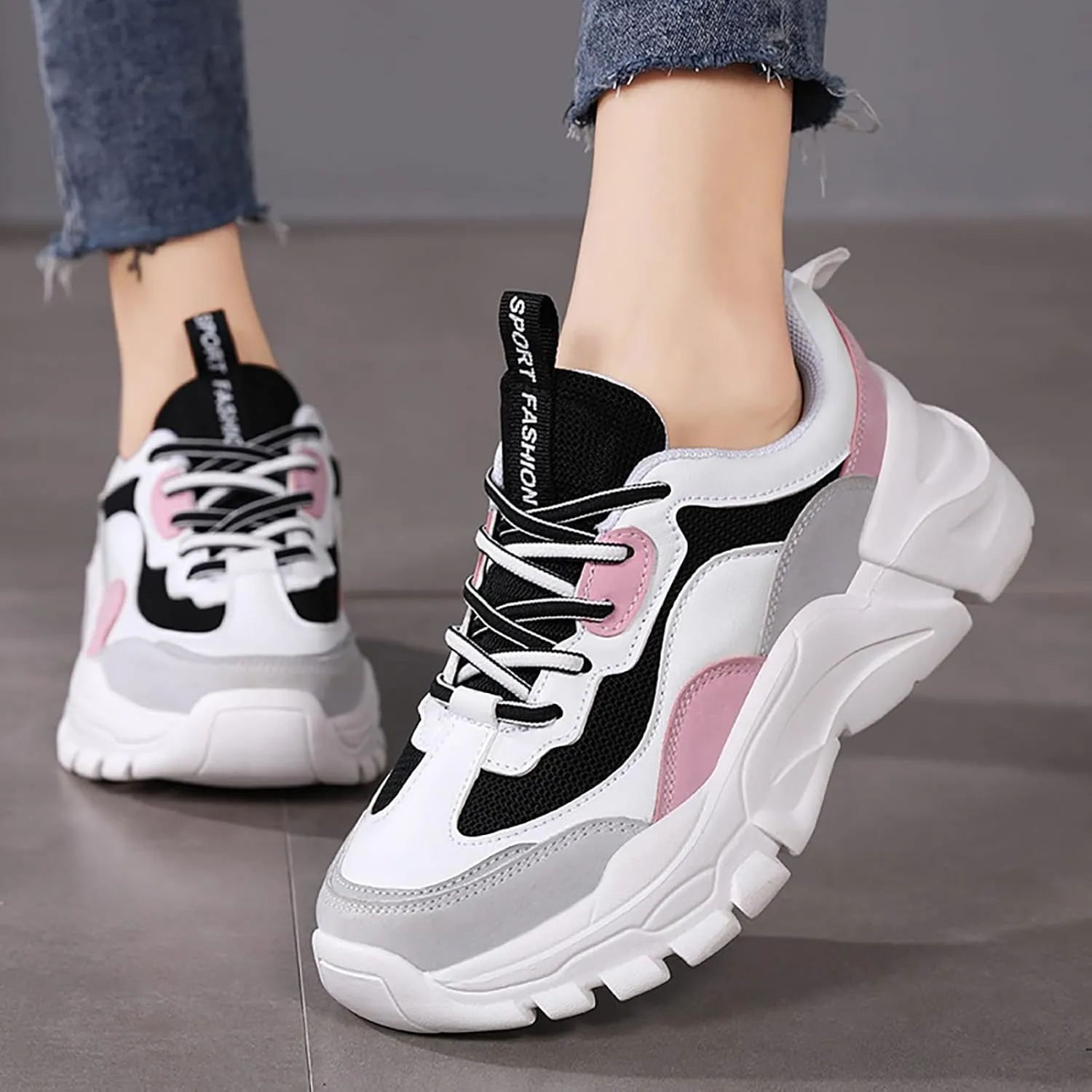 Womens Non Slip Work Shoes Women Tennis Shoes Womens Fashion Sneakers Women's Walking Shoes Tennis Sneakers for Workout