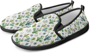 Women's Slip On Flat Sneakers Casual Loafers Mesh Art Pattern Comfort Soft Walking Shoes for Women Daily Travel Shoes US Size 6-11