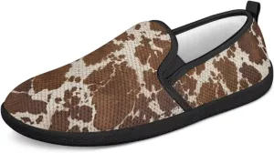Women's Slip On Shoes Casual Breathable Mesh Flats Sneakers Fashion Low Top Soft Loafers for Tennis Work