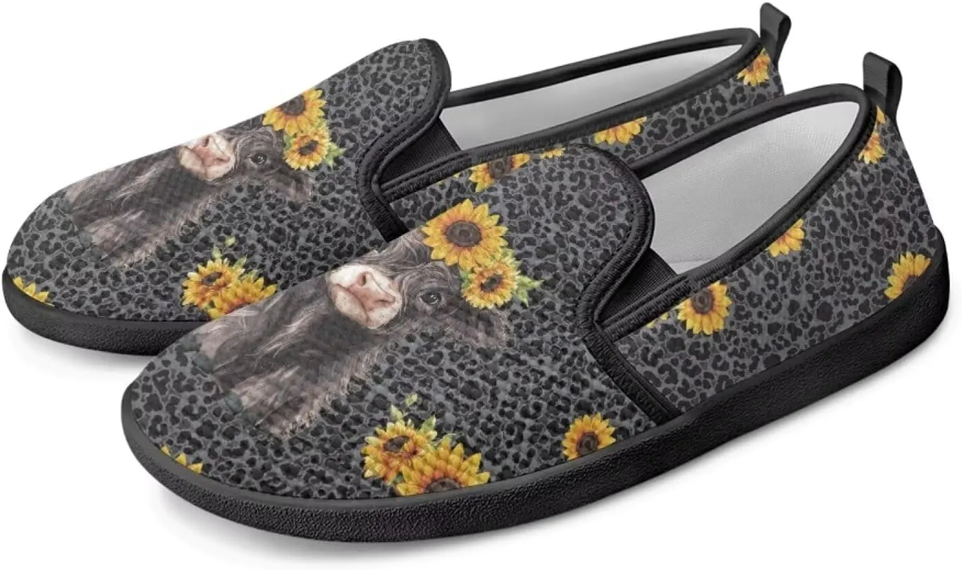 Women's Slip On Shoes Casual Breathable Mesh Flats Sneakers Fashion Low Top Soft Loafers for Tennis Work