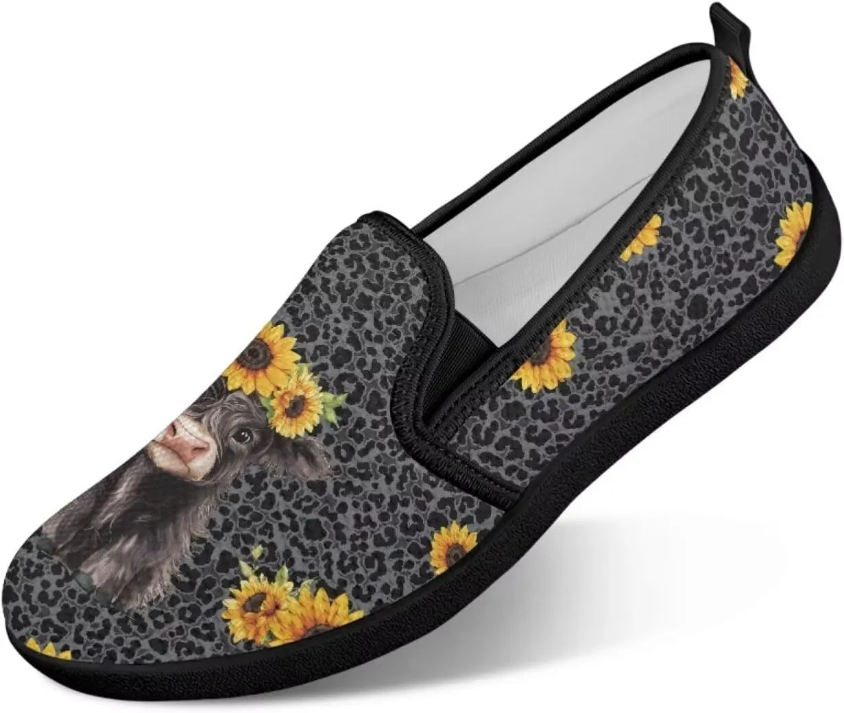 Women's Slip On Shoes Casual Breathable Mesh Flats Sneakers Fashion Low Top Soft Loafers for Tennis Work