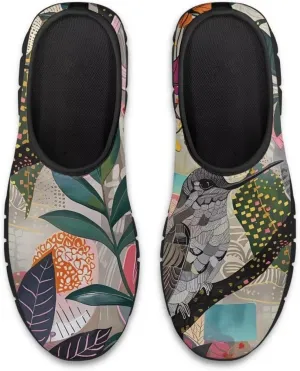 Women's Slip On Sneakers Casual Loafers Mesh Art Pattern Comfort Soft Walking Shoes for Women Daily Work Travel Shoes US Size 5.5-11.5