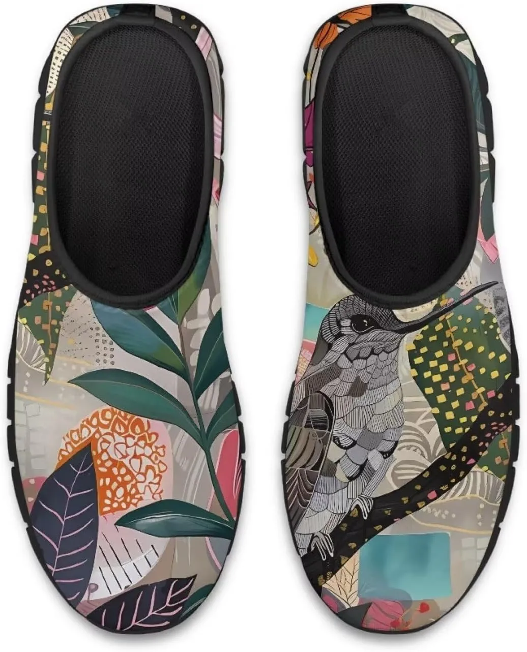 Women's Slip On Sneakers Casual Loafers Mesh Art Pattern Comfort Soft Walking Shoes for Women Daily Work Travel Shoes US Size 5.5-11.5