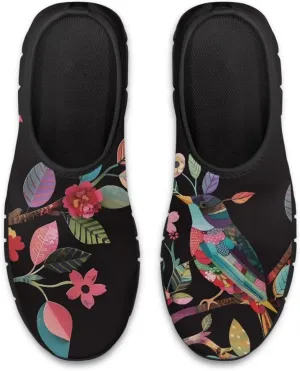 Women's Slip On Sneakers Casual Loafers Mesh Art Pattern Comfort Soft Walking Shoes for Women Daily Work Travel Shoes US Size 5.5-11.5